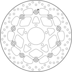 Disque avant BREMBO 78B408B5 Kawasaki ZX10R NINJA 16-17 semi FLOTTANT Disque avant BREMBO 78B408B5 Kawasaki ZX10R NINJA 16-17 semi FLOTTANT