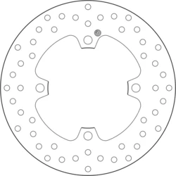 Disque arriere BREMBO 68B407P8 Kawasaki ZX10R 16-17 / ZX10RR 17 FIXE Disque arriere BREMBO 68B407P8 Kawasaki ZX10R 16-17 / ZX10RR 17 FIXE