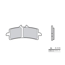 Plaquette de frein BREMBO type 07BB37LA métal fritté route Plaquette de frein BREMBO type 07BB37LA métal fritté route