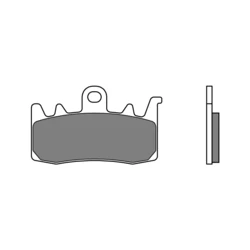 Plaquette de frein BREMBO type 07BB38LA métal fritté route Plaquette de frein BREMBO type 07BB38LA métal fritté route