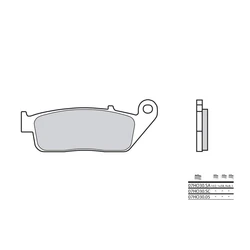 Plaquette de frein BREMBO type 07HO30LA métal fritté route Plaquette de frein BREMBO type 07HO30LA métal fritté route
