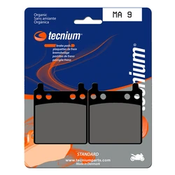 Plaquettes de frein TECNIUM MA9 Organique Plaquettes de frein TECNIUM MA9 Organique