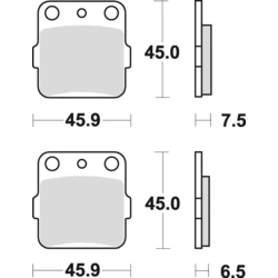 PLAQUETTES de FREIN BRAKING 686CM44 PLAQUETTES de FREIN BRAKING 686CM44