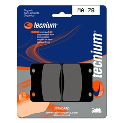 Plaquettes de frein TECNIUM MA78 Organique Plaquettes de frein TECNIUM MA78 Organique