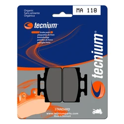 Plaquettes de frein TECNIUM MA118 Organique Plaquettes de frein TECNIUM MA118 Organique