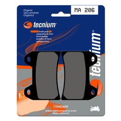 Plaquettes de frein TECNIUM MA206 Organique Plaquettes de frein TECNIUM MA206 Organique