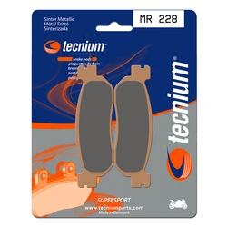 Plaquettes de frein TECNIUM MR228 Métal fritté. Plaquettes de frein TECNIUM MR228 Métal fritté.