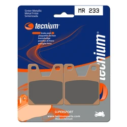 Plaquettes de frein TECNIUM MR233 Métal fritté. Plaquettes de frein TECNIUM MR233 Métal fritté.