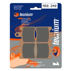Plaquettes de frein TECNIUM MSS240 métal fritté. Plaquettes de frein TECNIUM MSS240 métal fritté.