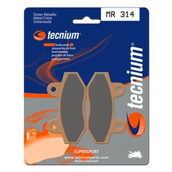 Plaquettes de frein TECNIUM MR314 Métal fritté. Plaquettes de frein TECNIUM MR314 Métal fritté.