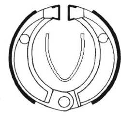 Machoires de frein Bendix BA043 Organique Machoires de frein Bendix BA043 Organique