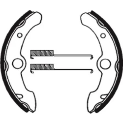 Machoires de frein Bendix BA114 Organique Machoires de frein Bendix BA114 Organique