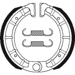 Machoires de frein Bendix BA206 Organique Machoires de frein Bendix BA206 Organique