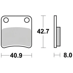 Plaquette de frein Organique Eco-Friction Route Plaquette de frein Organique Eco-Friction Route