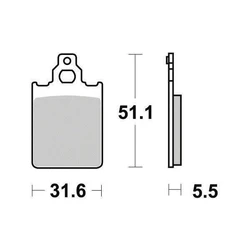 Plaquette de frein Organique Eco-Friction Route Plaquette de frein Organique Eco-Friction Route