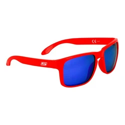 Lunettes de Soleil Rouge Fluo