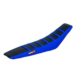 Housse de selle TM MX EN 125 250 300 99-02 2STROKE TOP BLACK- SIDE BLUE-STRIPES BLUE (M1009-3BBLBL) Housse de selle TM MX EN 125 250 300 99-02 2STROKE TOP BLACK- SIDE BLUE-STRIPES BLUE (M1009-3BBLBL)