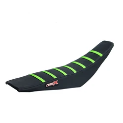 Housse de selle KAWASAKI KX 125 03-07 KX 250 03-07 TOP BLACK- SIDE BLACK-STRIPES GREEN (M214-3BBG) Housse de selle KAWASAKI KX 125 03-07 KX 250 03-07 TOP BLACK- SIDE BLACK-STRIPES GREEN (M214-3BBG)
