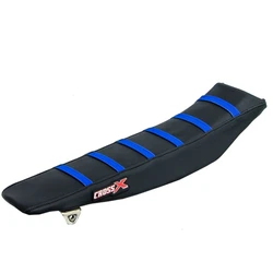 Housse de selle YAMAHA YZF 250 03-05 YZF 450 03-05 TOP BLACK- SIDE BLACK-STRIPES BLUE (M410-3BBBL) Housse de selle YAMAHA YZF 250 03-05 YZF 450 03-05 TOP BLACK- SIDE BLACK-STRIPES BLUE (M410-3BBBL)