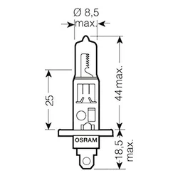 Ampoule H1 Night Breaker - 12V 55W P14.5s Ampoule H1 Night Breaker - 12V 55W P14.5s