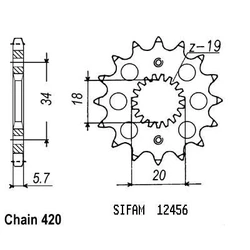 Pignon TT Esjot Pignon TT Esjot