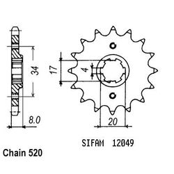 Pignon TT Esjot Pignon TT Esjot