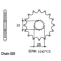 Pignon TT Esjot Pignon TT Esjot