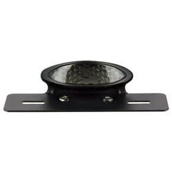 Kit Feu Arriere Ovale Led Noir avec Cabochon Fumé et Support de Plaque homologué Kit Feu Arriere Ovale Led Noir avec Cabochon Fumé et Support de Plaque homologué