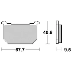 Plaquette de frein Sifam Métal Fritté haute performance norme KBA/ABE Plaquette de frein Sifam Métal Fritté haute performance norme KBA/ABE