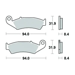 Plaquette de frein Sifam Métal Fritté haute performance norme KBA/ABE Plaquette de frein Sifam Métal Fritté haute performance norme KBA/ABE