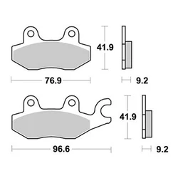 Plaquette de frein Sifam Métal Fritté haute performance norme KBA/ABE Plaquette de frein Sifam Métal Fritté haute performance norme KBA/ABE