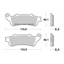 Plaquette de frein Sifam Métal Fritté haute performance norme KBA/ABE Plaquette de frein Sifam Métal Fritté haute performance norme KBA/ABE