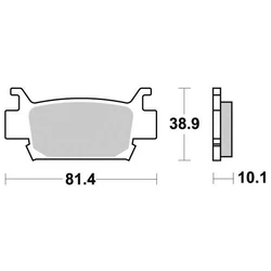 Plaquette de frein Sifam Métal Fritté haute performance norme KBA/ABE Plaquette de frein Sifam Métal Fritté haute performance norme KBA/ABE