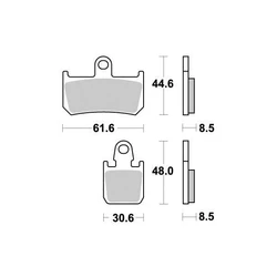 Plaquette de frein Sifam Métal Fritté haute performance norme KBA/ABE Plaquette de frein Sifam Métal Fritté haute performance norme KBA/ABE