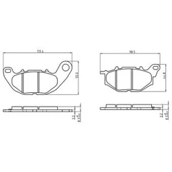 Plaquette de frein Sifam Métal Fritté haute performance norme KBA/ABE Plaquette de frein Sifam Métal Fritté haute performance norme KBA/ABE