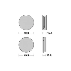 Plaquette de frein Sifam Métal Fritté haute performance norme KBA/ABE Plaquette de frein Sifam Métal Fritté haute performance norme KBA/ABE
