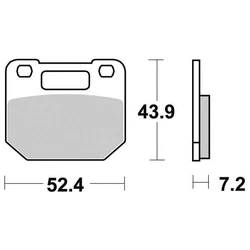 Plaquette de frein Sifam Métal Fritté haute performance norme KBA/ABE Plaquette de frein Sifam Métal Fritté haute performance norme KBA/ABE