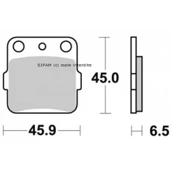 Plaquette de frein Sifam Métal Fritté haute performance norme KBA/ABE Plaquette de frein Sifam Métal Fritté haute performance norme KBA/ABE