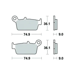 Plaquette de frein Sifam Métal Fritté haute performance norme KBA/ABE Plaquette de frein Sifam Métal Fritté haute performance norme KBA/ABE