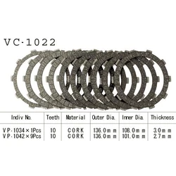 Kit Disques d'Embrayage Garnis Cbr900 Rr 1996/1997 Kit Disques d'Embrayage Garnis Cbr900 Rr 1996/1997