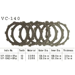 Kit Disques d'Embrayage Garnis Cb250/350/450 1980/1986 Kit Disques d'Embrayage Garnis Cb250/350/450 1980/1986