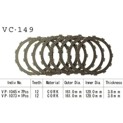 Kit Disques d'Embrayage Garnis Cb900 Bol D'Or 1978/1985 Kit Disques d'Embrayage Garnis Cb900 Bol D'Or 1978/1985