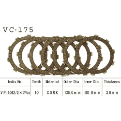 Kit Disques d'Embrayage Garnis Cbr600 F 1999/2000 Kit Disques d'Embrayage Garnis Cbr600 F 1999/2000