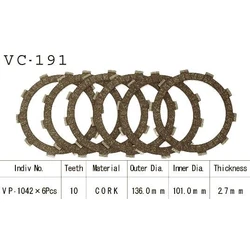 Kit Disques d'Embrayage Garnis Trx300/350/400/450 Kit Disques d'Embrayage Garnis Trx300/350/400/450