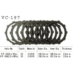 Kit Disques d'Embrayage Garnis Cb600 Hornet 1998/2002 Kit Disques d'Embrayage Garnis Cb600 Hornet 1998/2002