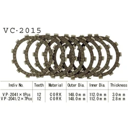 Kit Disques d'Embrayage Garnis Wr 400 F 1998/2000 Kit Disques d'Embrayage Garnis Wr 400 F 1998/2000