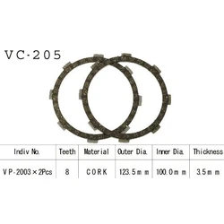 Kit Disques d'Embrayage Garnis Dt 50 Mx 1981/1988 Kit Disques d'Embrayage Garnis Dt 50 Mx 1981/1988