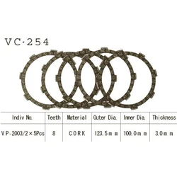 Kit Disques d'Embrayage Garnis Rs 125 Dx 1980/1982 Kit Disques d'Embrayage Garnis Rs 125 Dx 1980/1982