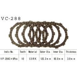 Kit Disques d'Embrayage Garnis Cross Tzr 125 1987/1992 Kit Disques d'Embrayage Garnis Cross Tzr 125 1987/1992