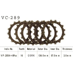 Kit Disques d'Embrayage Garnis Yz 125 1983/1987 Kit Disques d'Embrayage Garnis Yz 125 1983/1987